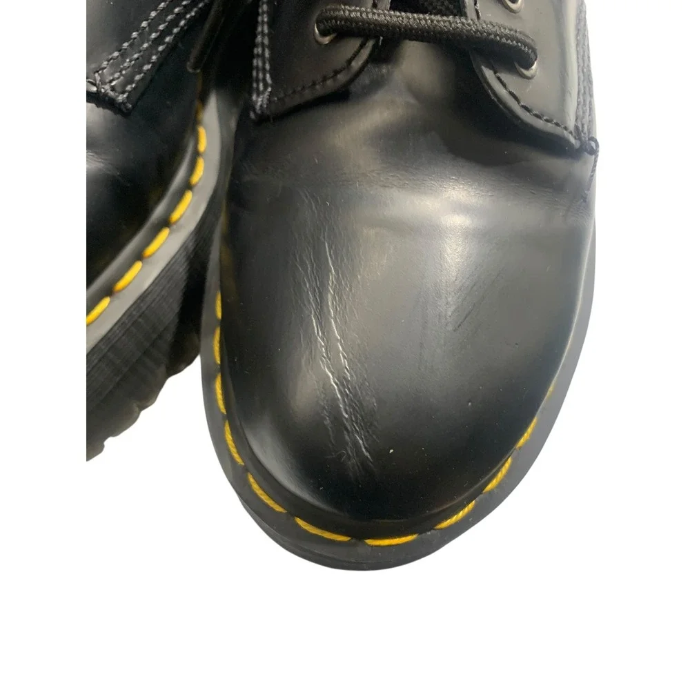 Dr Martens 8053 Quad Platform Black Leather Oxford Shoes Women's US 7 UK 6 EU 39
